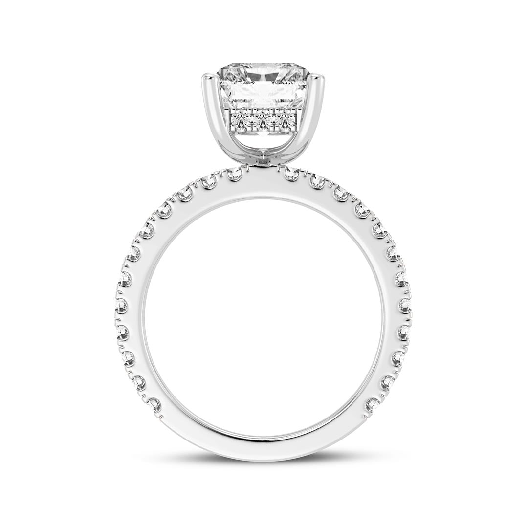 3ct Radiant Cut  Engagement Ring