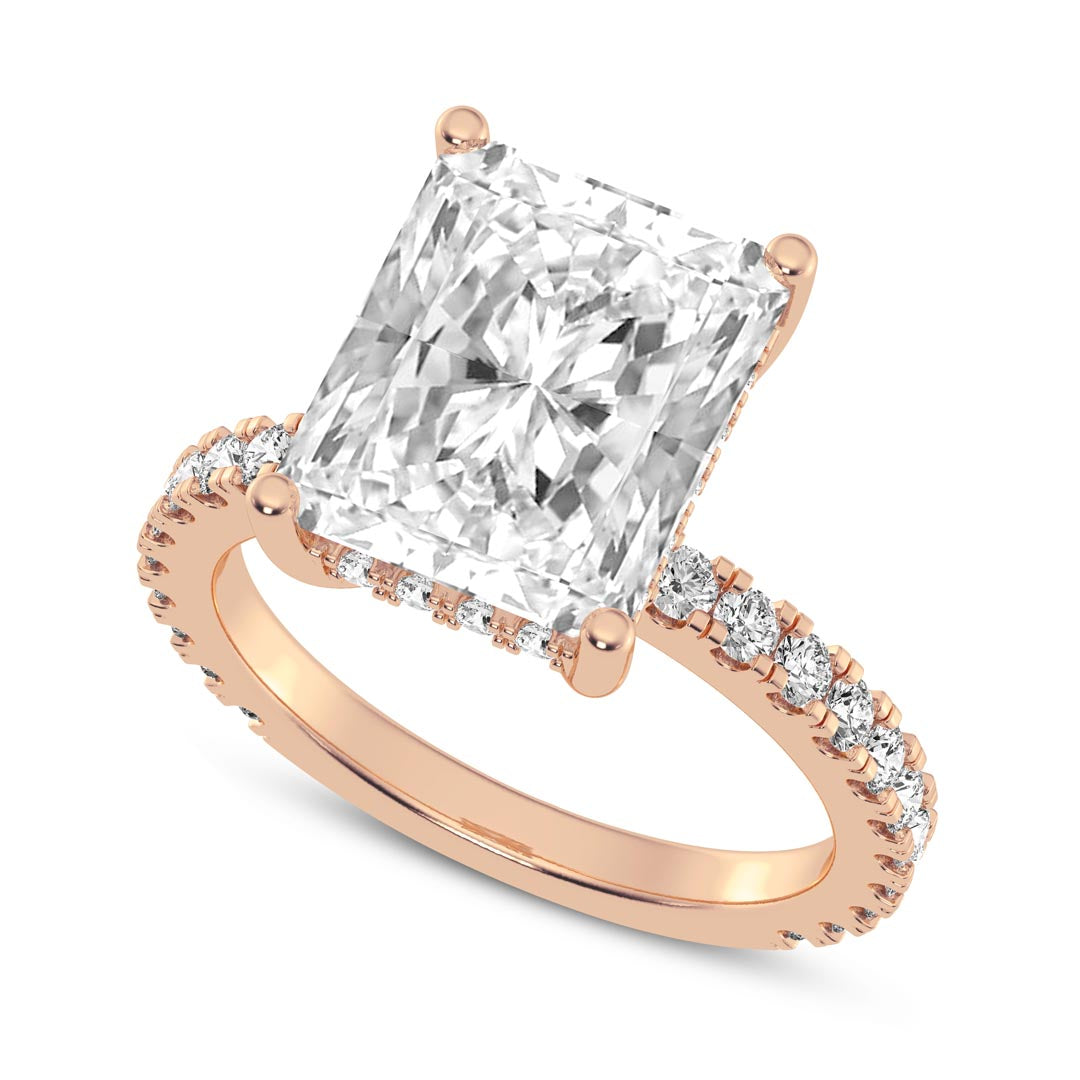 5ct Radiant Cut  Engagement Ring