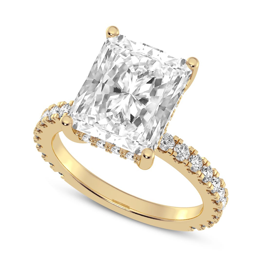 5ct Radiant Cut  Engagement Ring