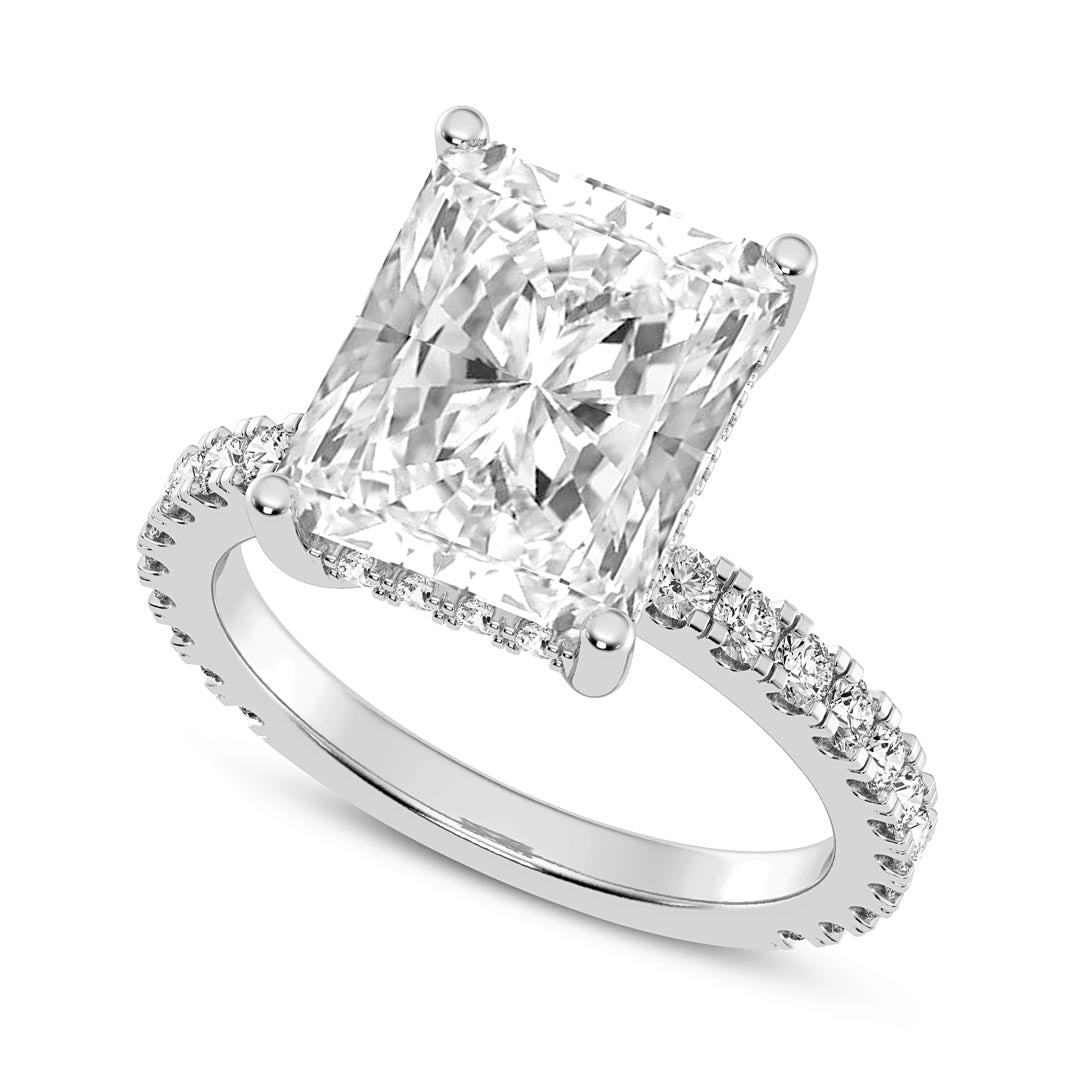 5ct Radiant Cut  Engagement Ring