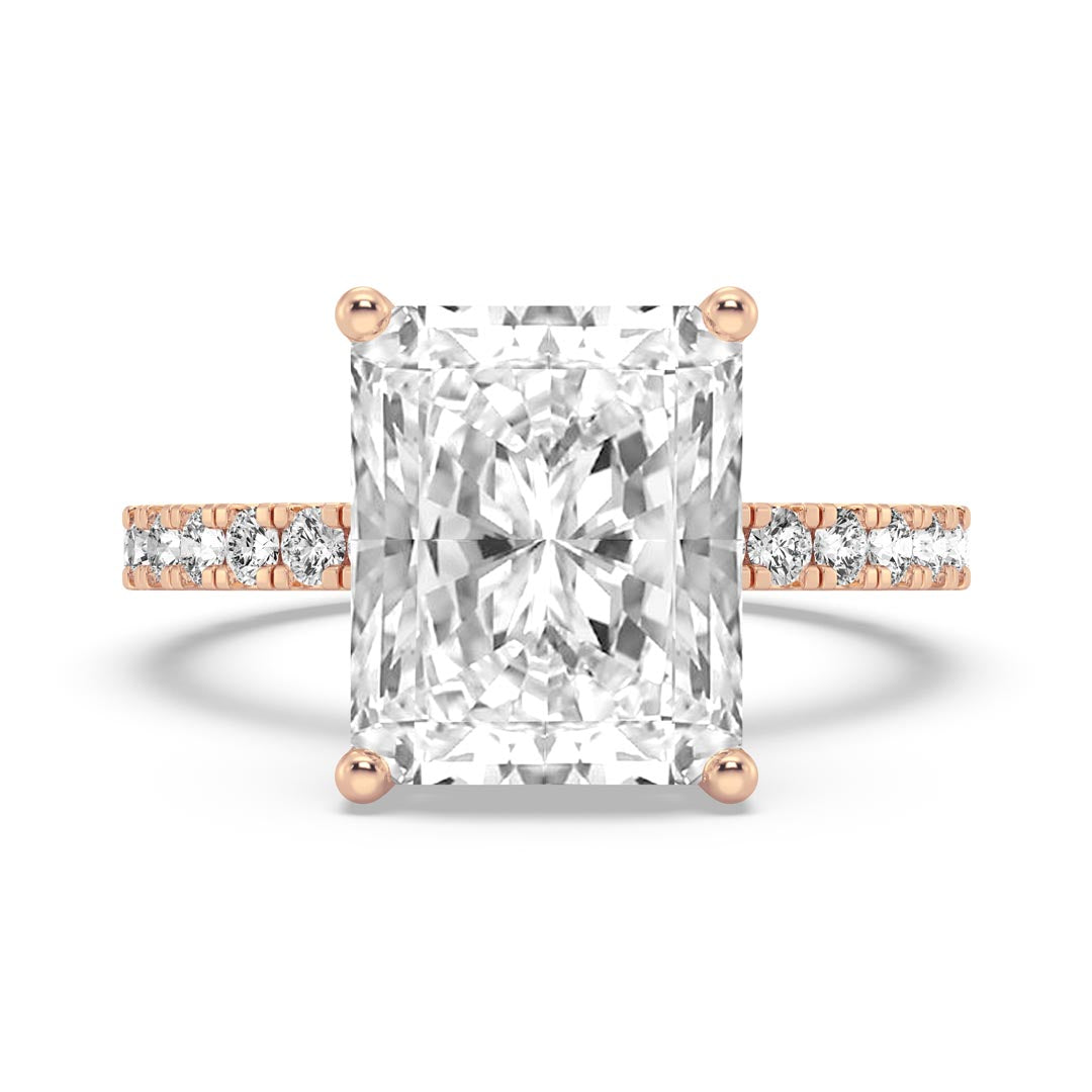 5ct Radiant Cut  Engagement Ring