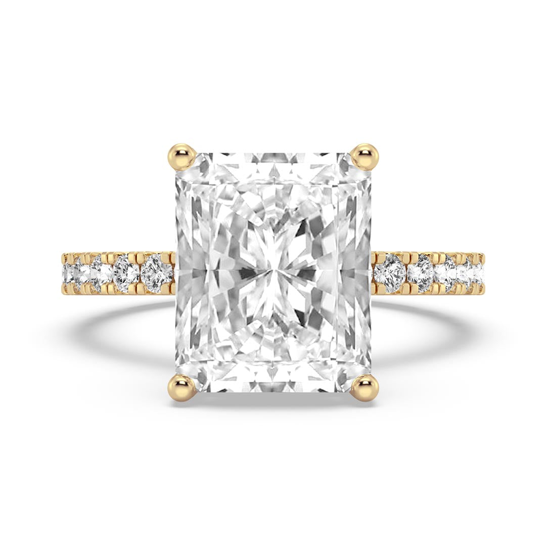 5ct Radiant Cut  Engagement Ring