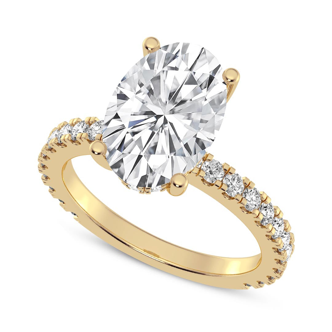 3ct Oval  Engagement Ring