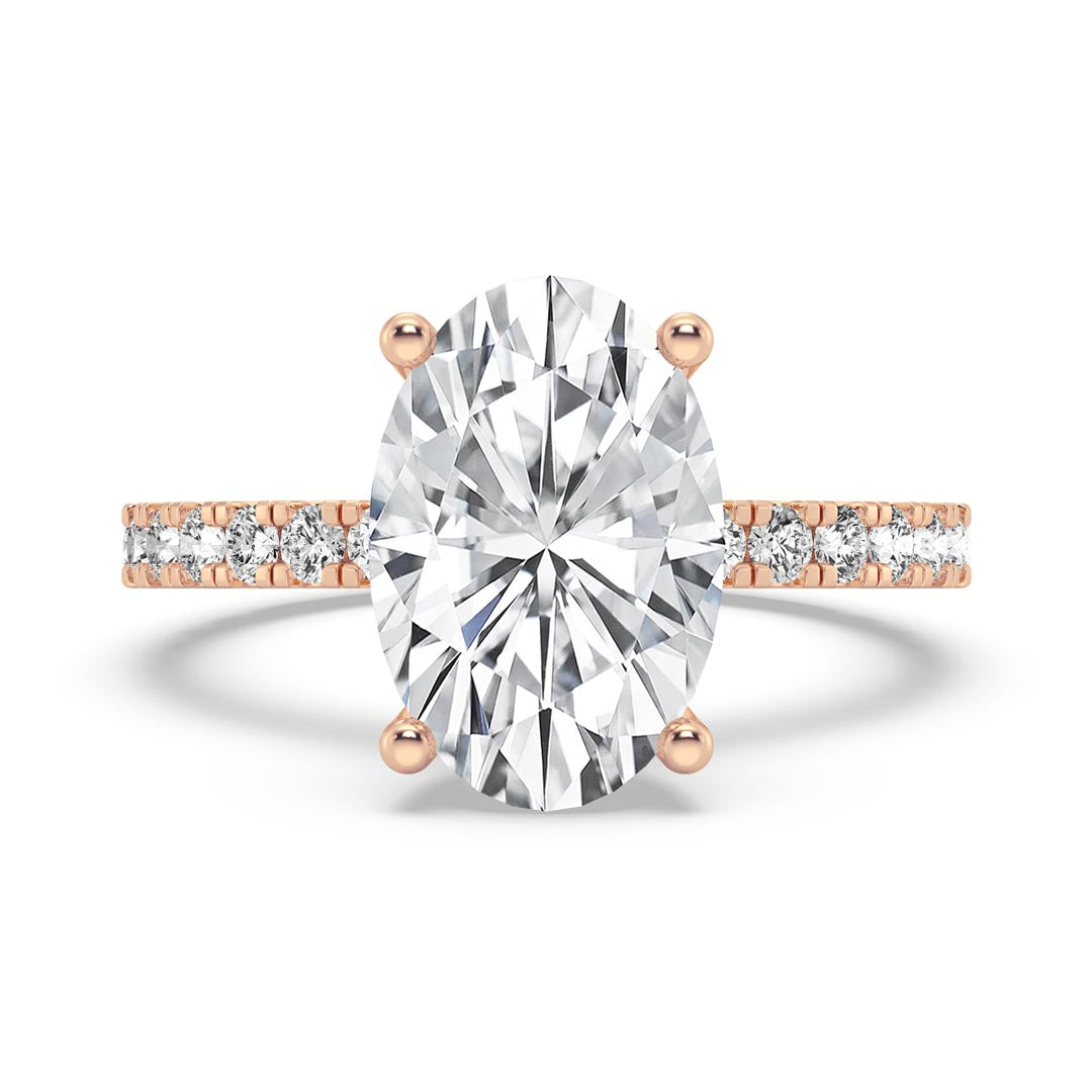 3ct Oval  Engagement Ring