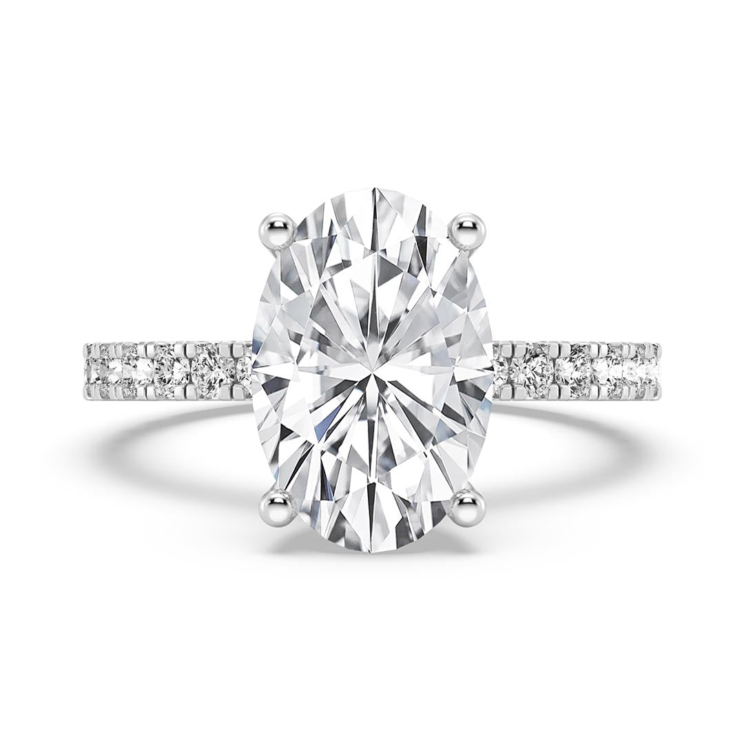 3ct Oval  Engagement Ring