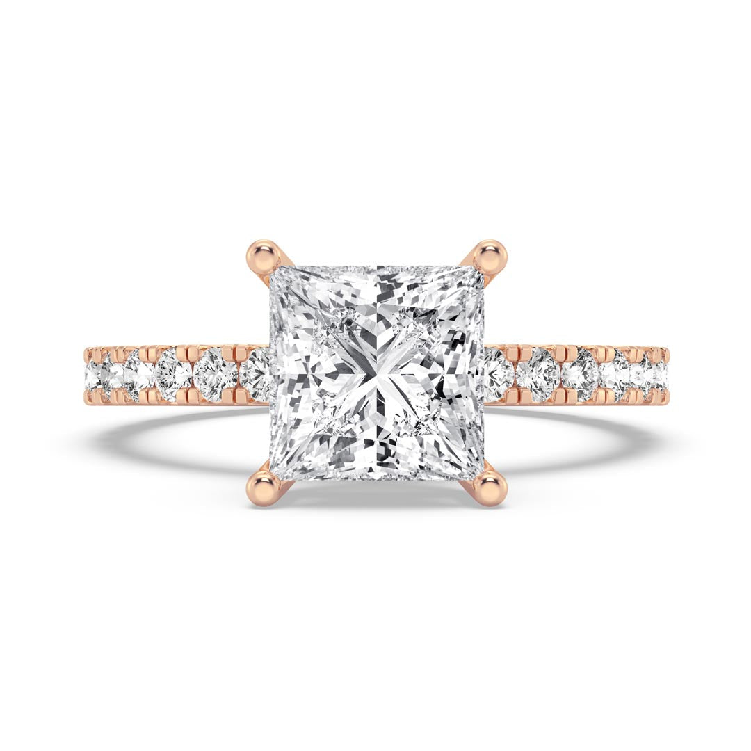 2ct Princess  Engagement Ring