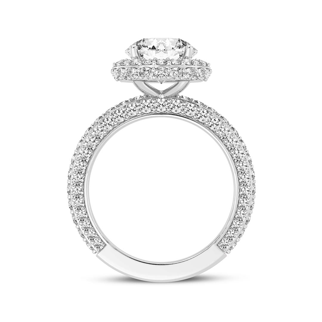 2ct Round Halo Engagement Ring