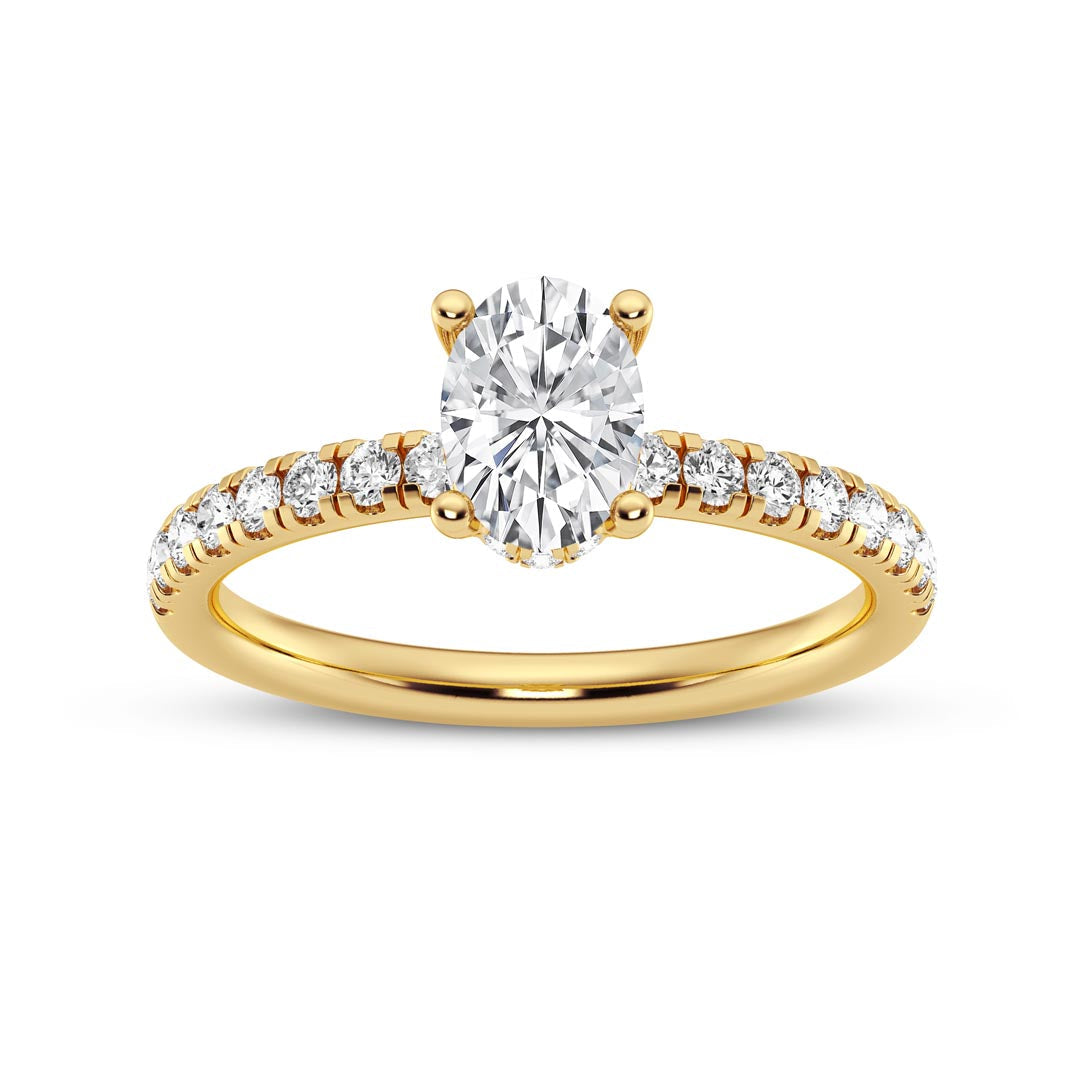 0.50ct Oval Engagement Ring