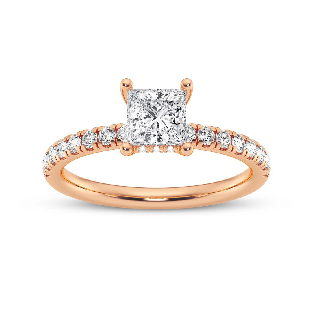 0.50ct Princess Engagement Ring