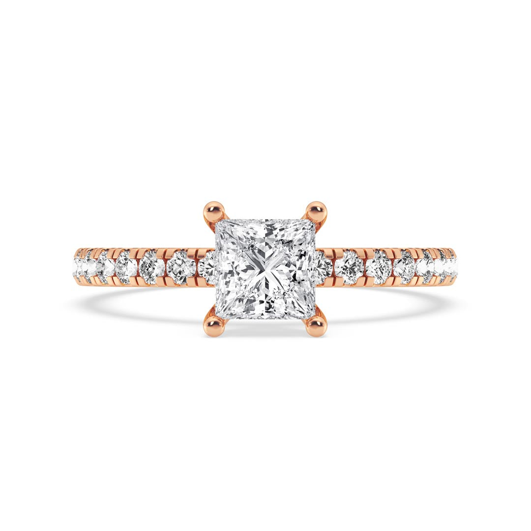 0.50ct Princess Engagement Ring