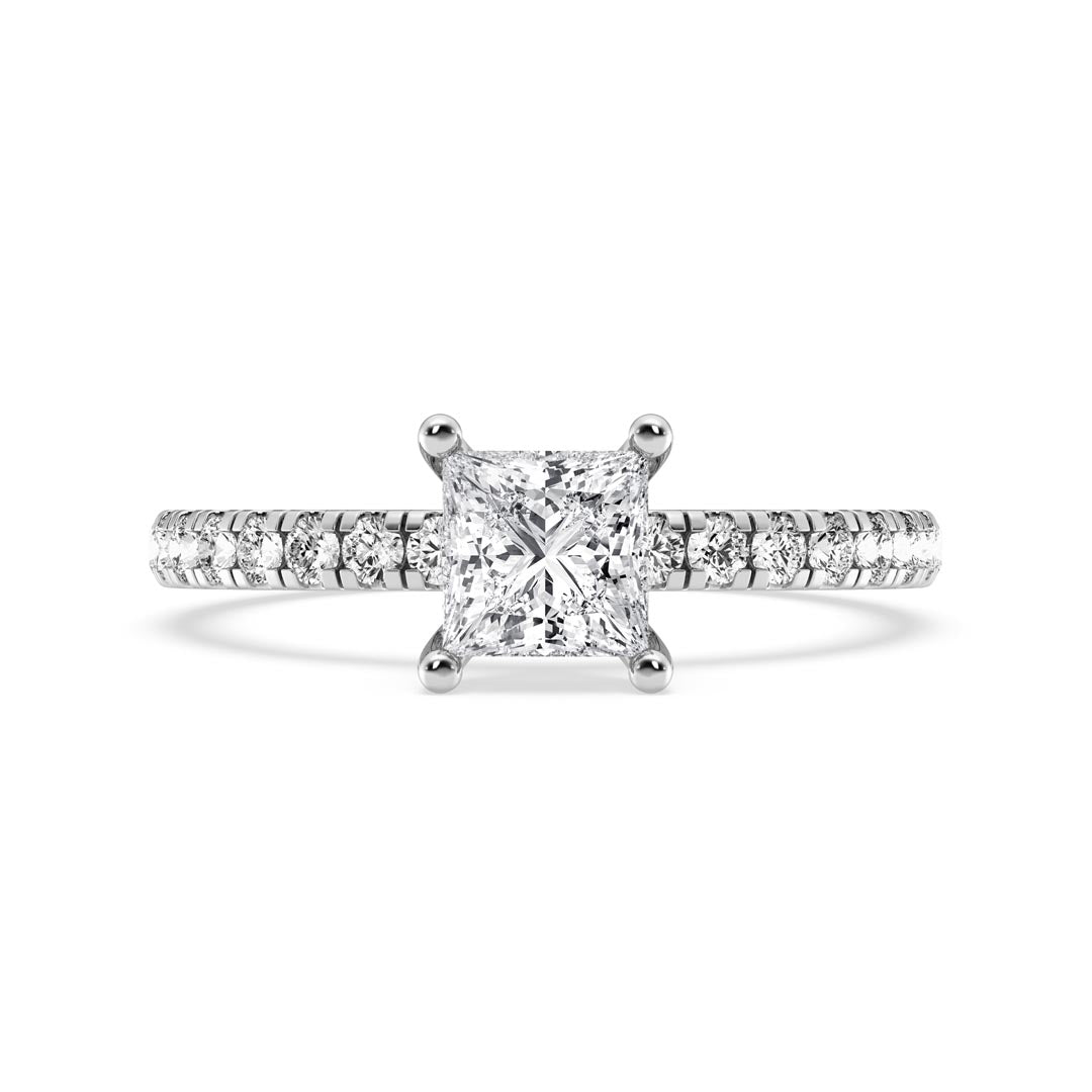 0.50ct Princess Engagement Ring