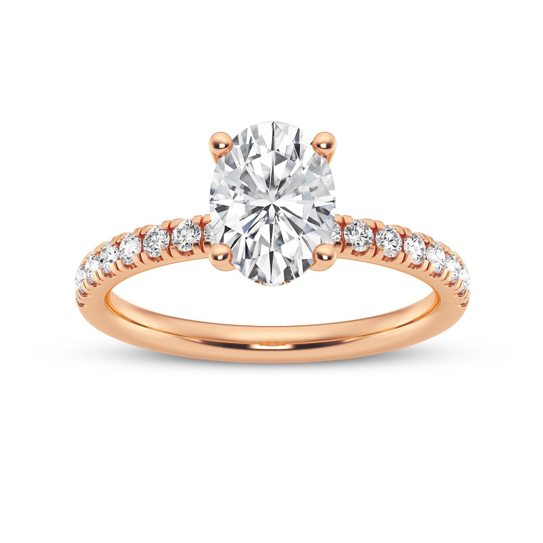 1ct Oval Engagement Ring