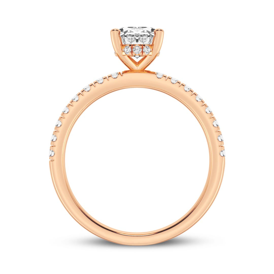 1ct Oval Engagement Ring