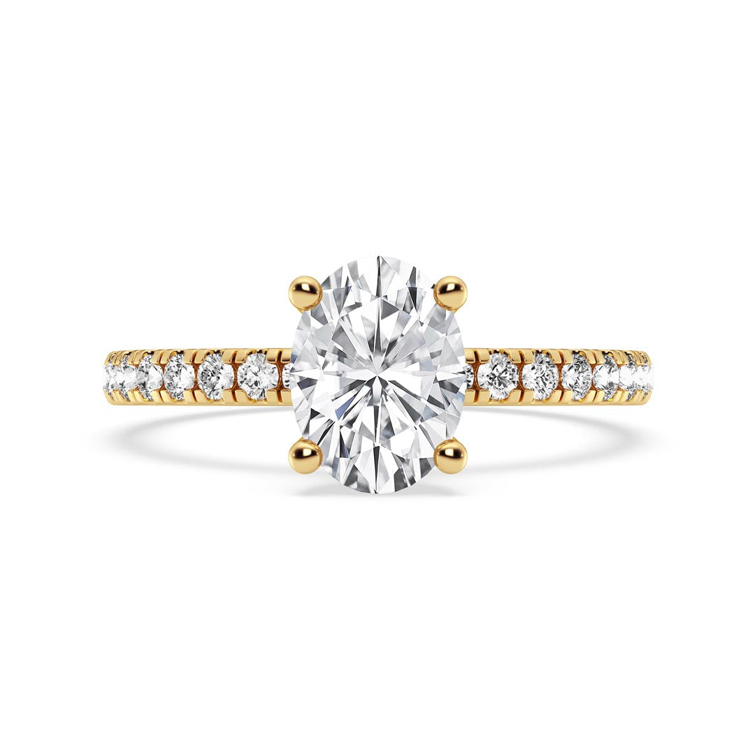 1ct Oval Engagement Ring