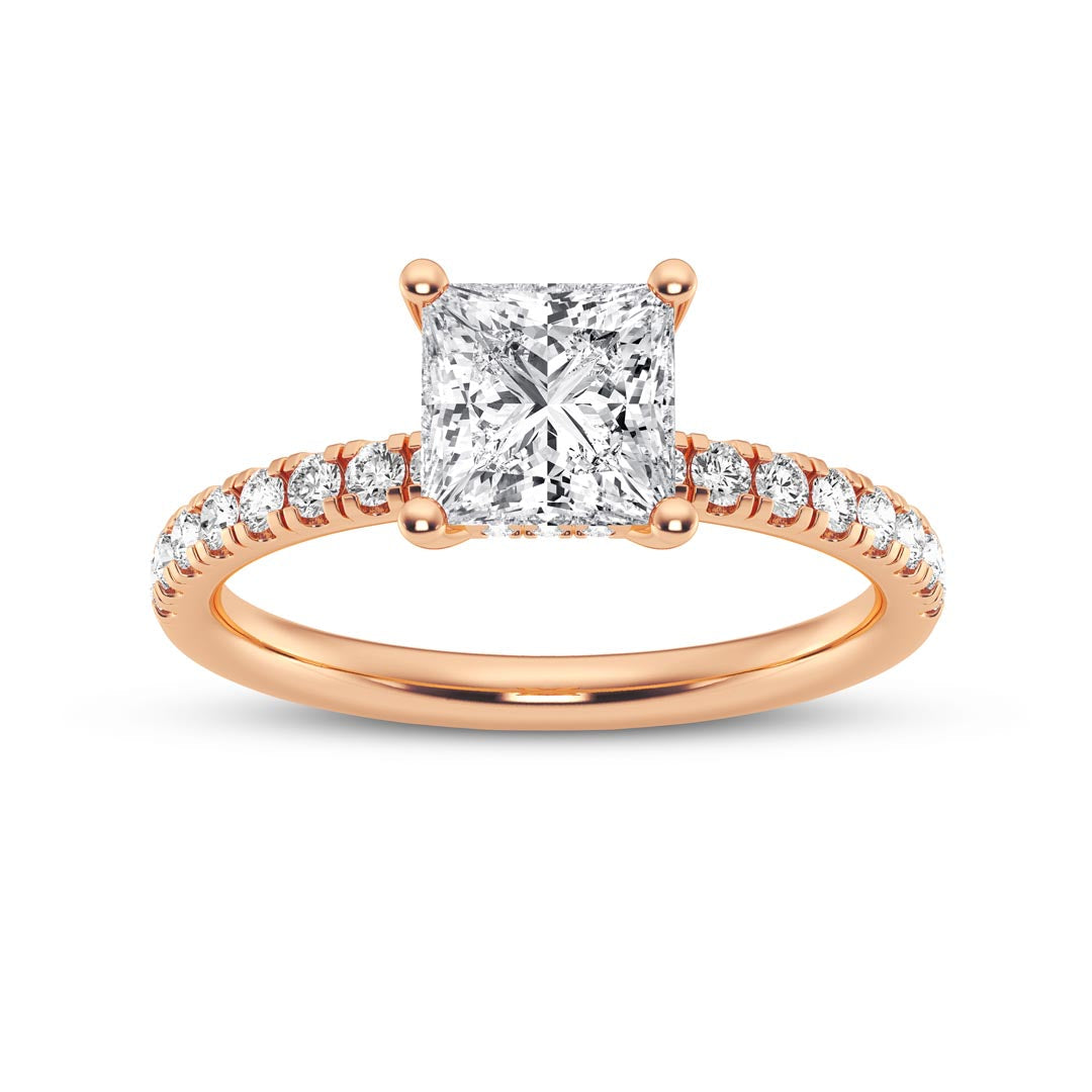 1ct Princess Engagement Ring