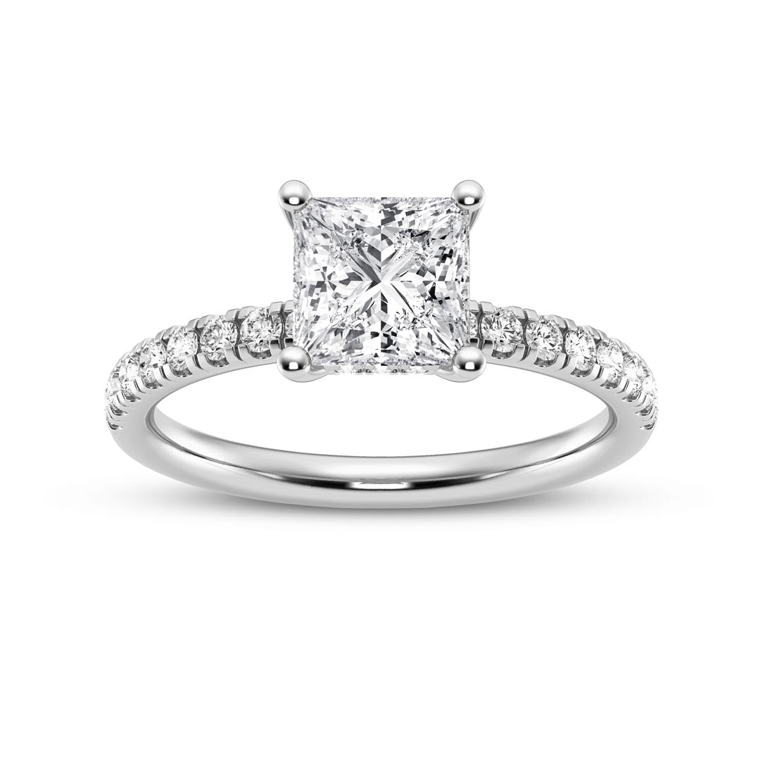 1ct Princess Engagement Ring