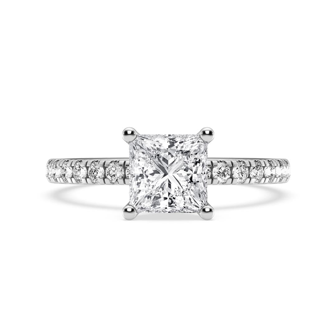 1ct Princess Engagement Ring