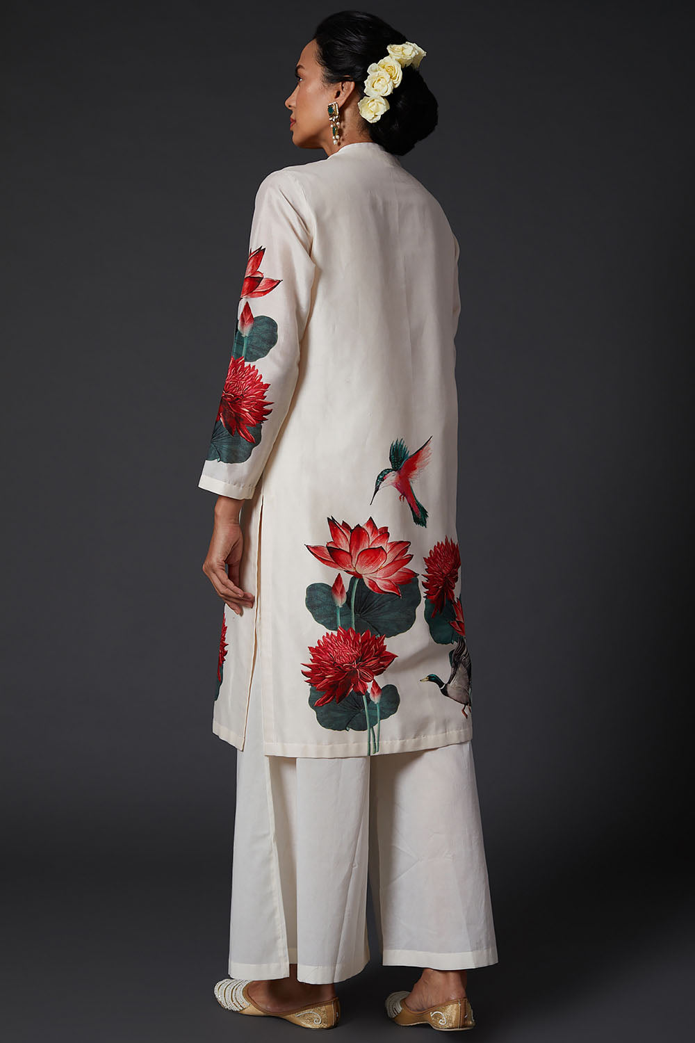 Ivory Digital Printed Kurta Set - Auraya Fashion -  - #tag1# - #tag2# - #tag3# - #tag3#