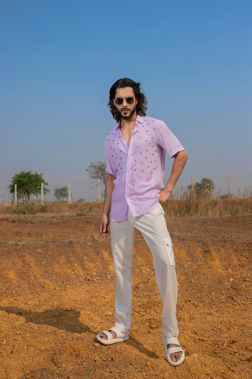 Lilac Eye Shirt - Auraya Fashion - Runit Gupta - #tag1# - #tag2# - #tag3# - #tag3#