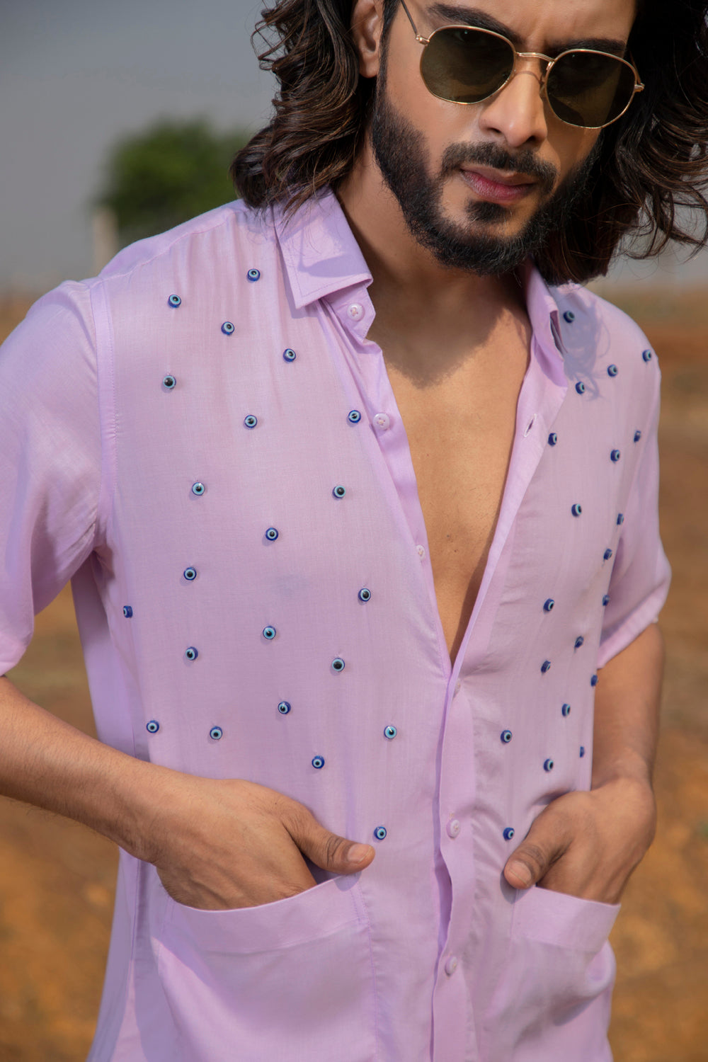 Lilac Eye Shirt - Auraya Fashion -  - #tag1# - #tag2# - #tag3# - #tag3#