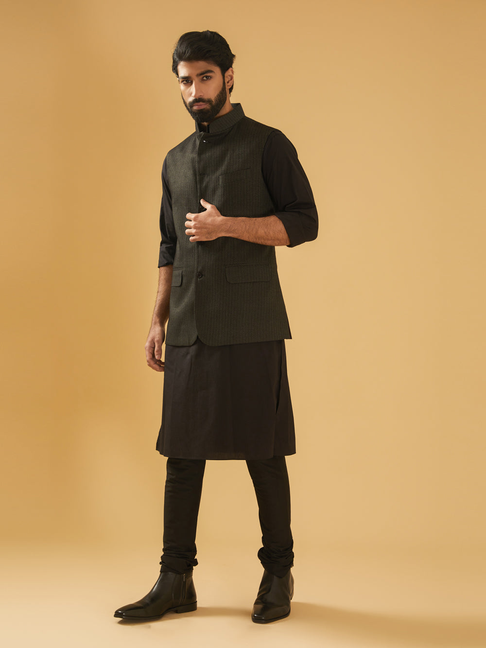 Black Classic Waistcoat - Auraya Fashion -  - #tag1# - #tag2# - #tag3# - #tag3#