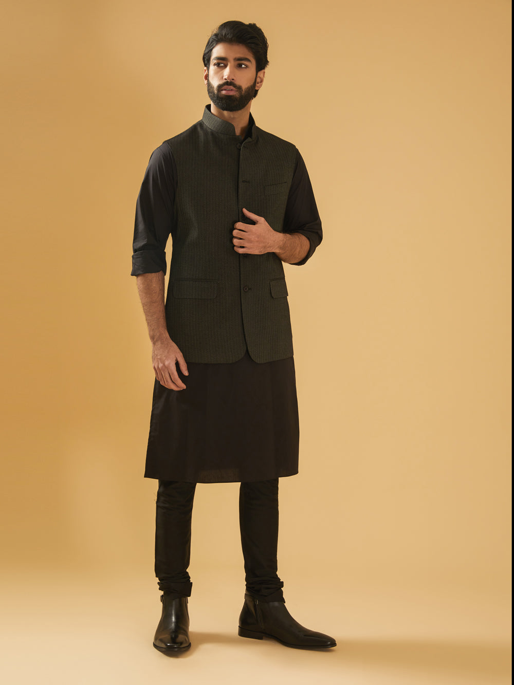 Black Classic Waistcoat - Auraya Fashion -  - #tag1# - #tag2# - #tag3# - #tag3#