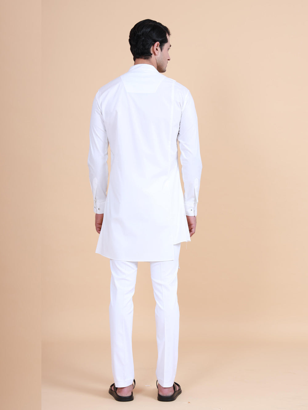 Side Placket Asymmetrical Shirt Kurta - Auraya Fashion -  - #tag1# - #tag2# - #tag3# - #tag3#