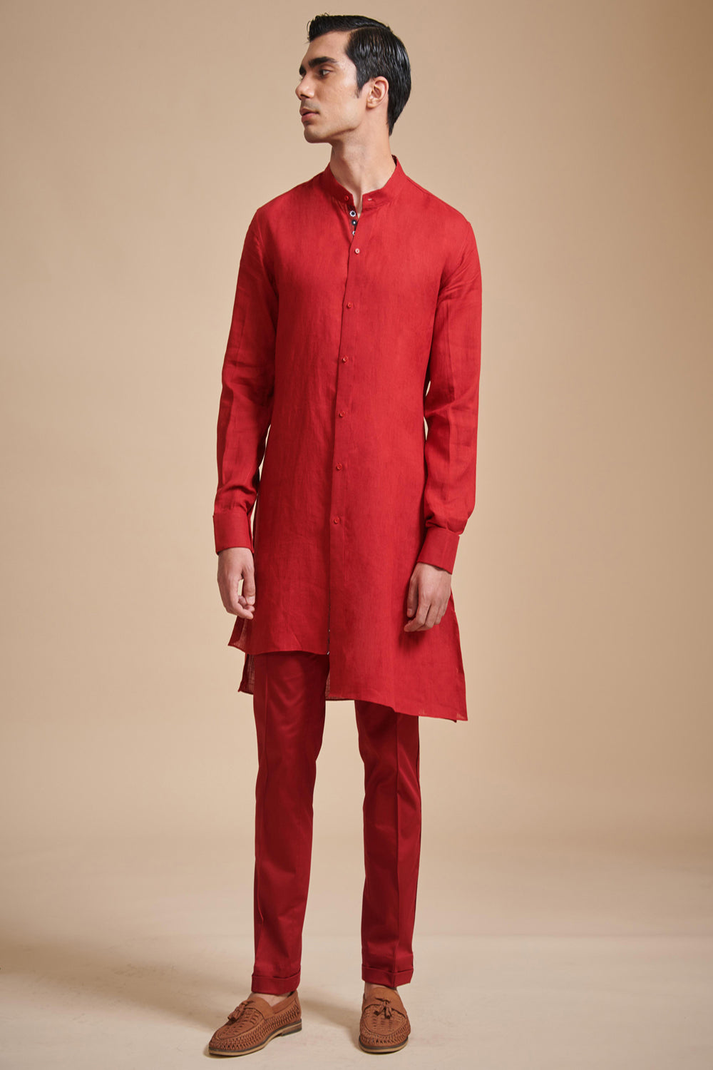 The Pintucked Yoke Short Kurta - Auraya Fashion - Raghavendra Rathore - #tag1# - #tag2# - #tag3# - #tag3#