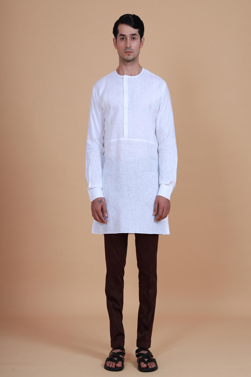 The Crossover Placket Shirt Kurta - Auraya Fashion - Raghavendra Rathore - #tag1# - #tag2# - #tag3# - #tag3#