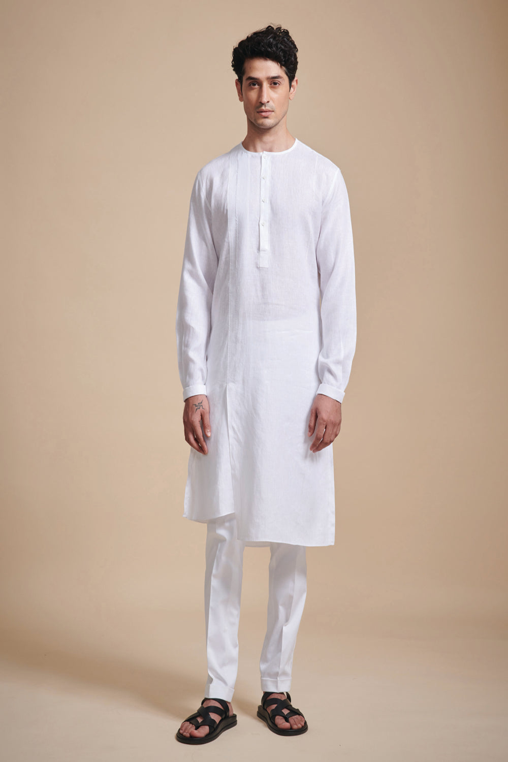 The Layered Round Neck Kurta - Auraya Fashion - Raghavendra Rathore - #tag1# - #tag2# - #tag3# - #tag3#