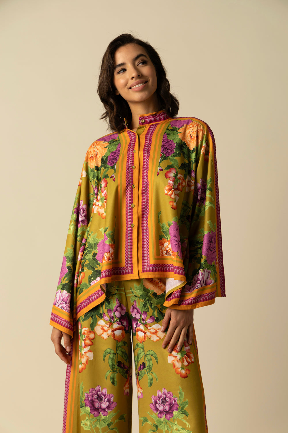 Alina Green Shirt - Auraya Fashion 