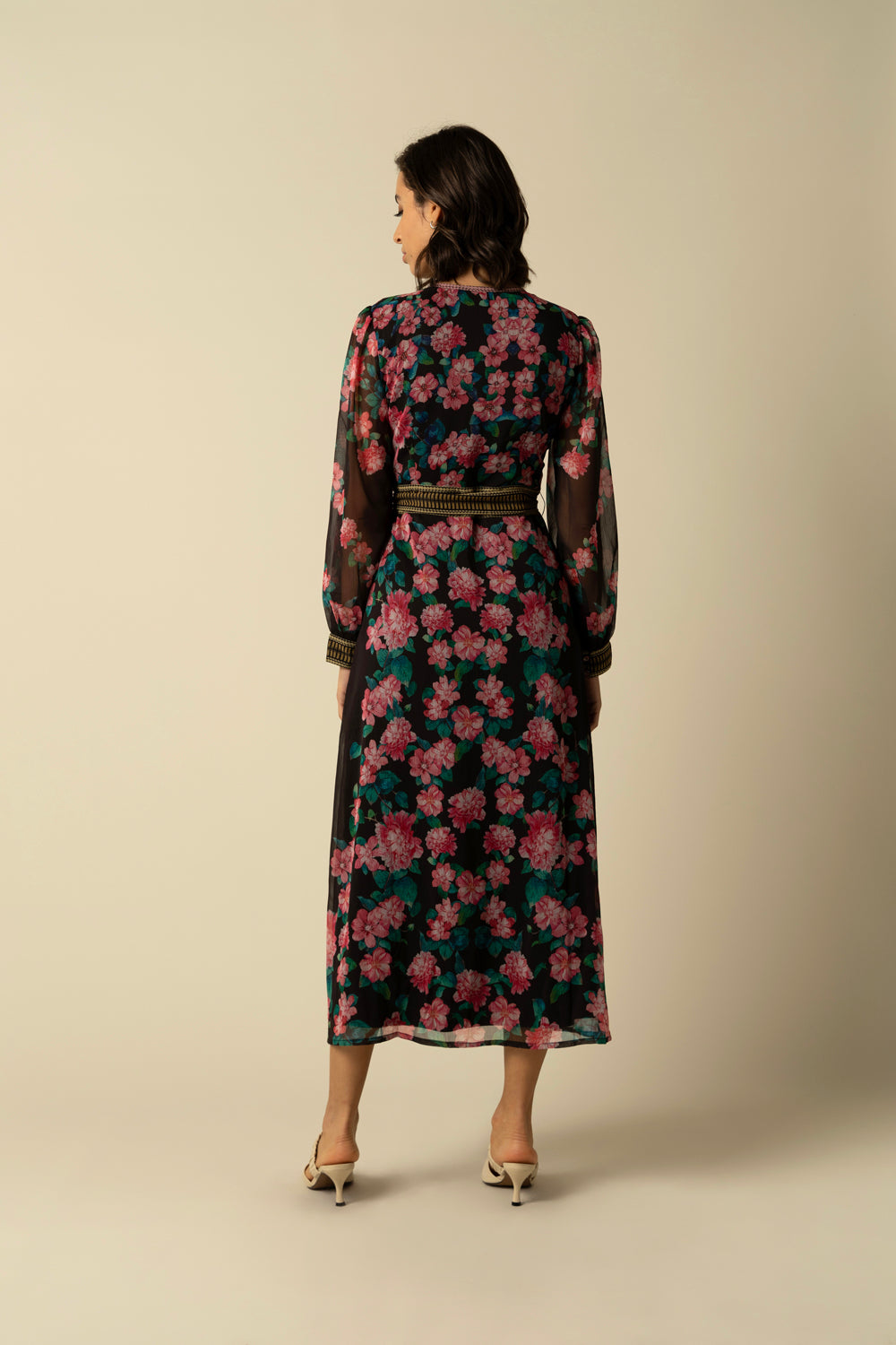 Athena Black Dress - Auraya Fashion 