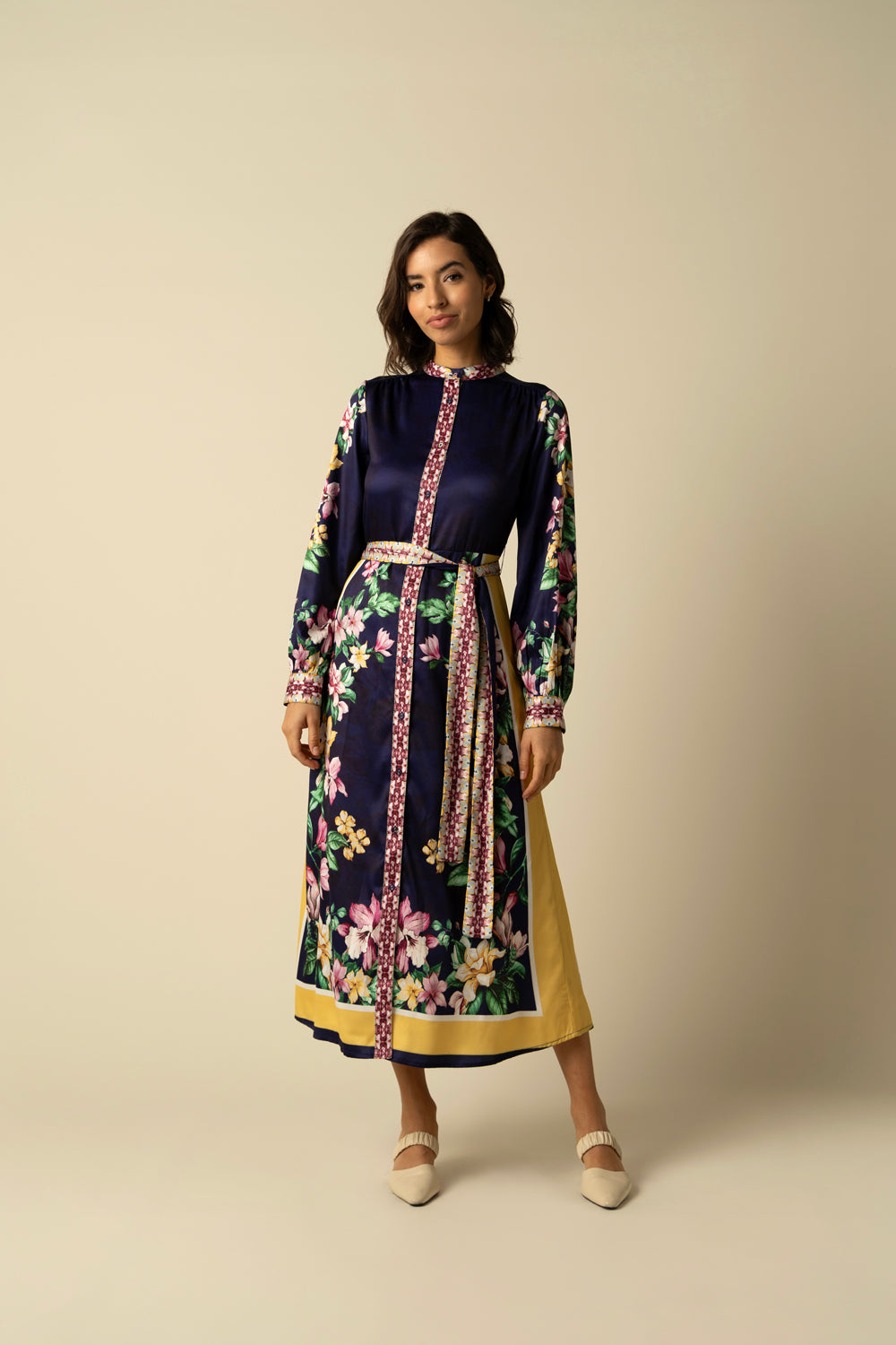 Kiara Navy Dress - Auraya Fashion - Raishma - 