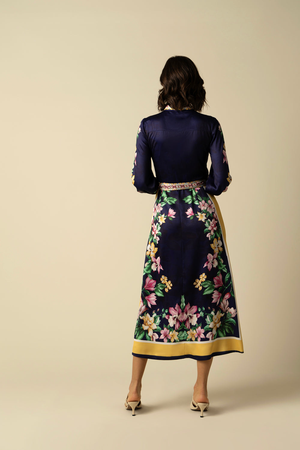 Kiara Navy Dress - Auraya Fashion 