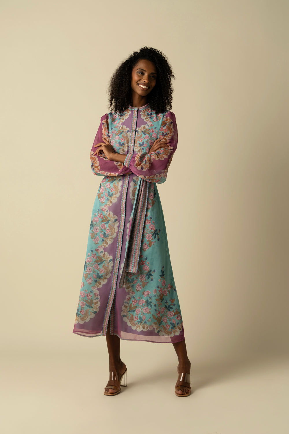 Evangeline Blue Dress - Auraya Fashion 