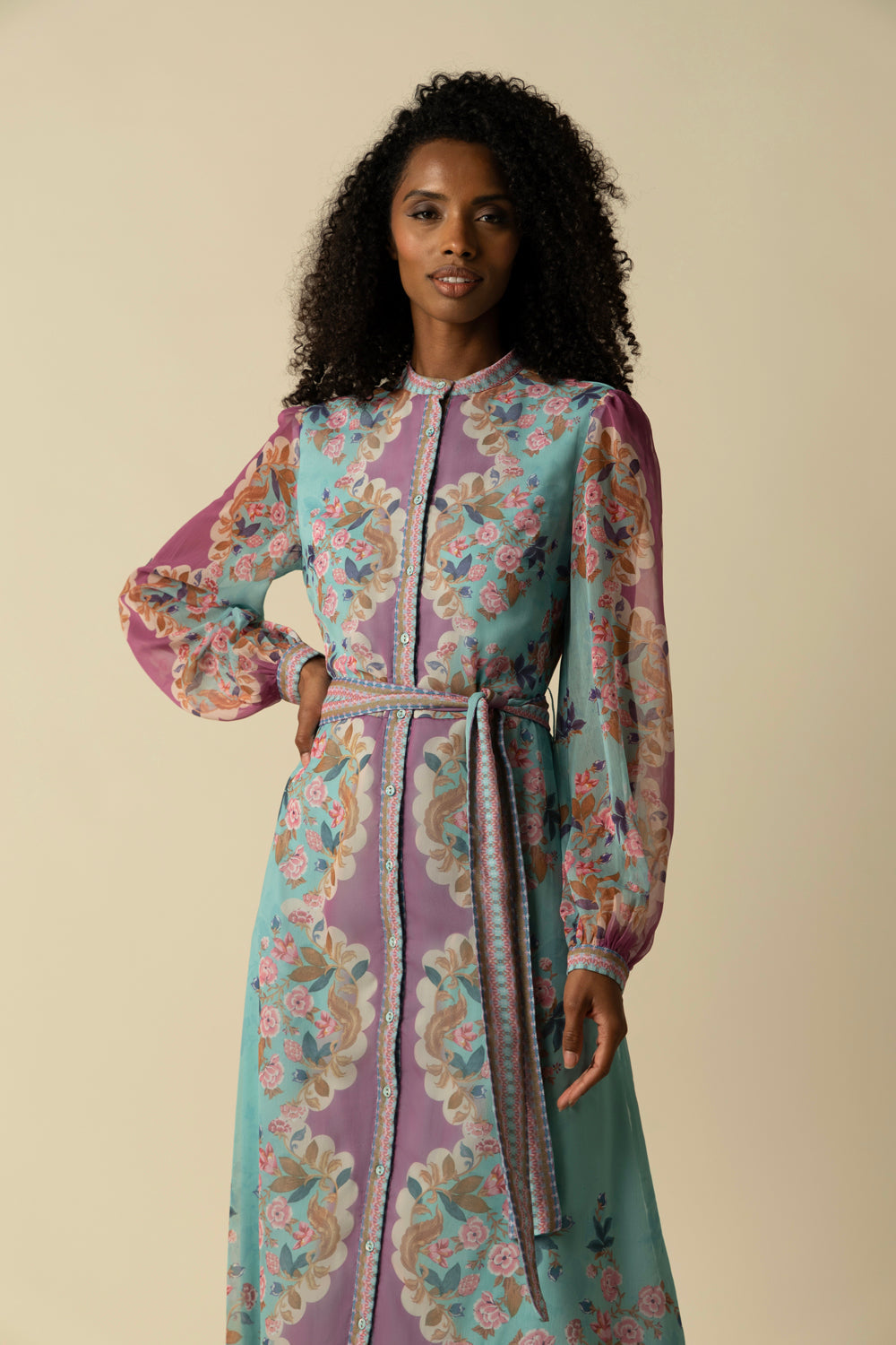 Evangeline Blue Dress - Auraya Fashion 