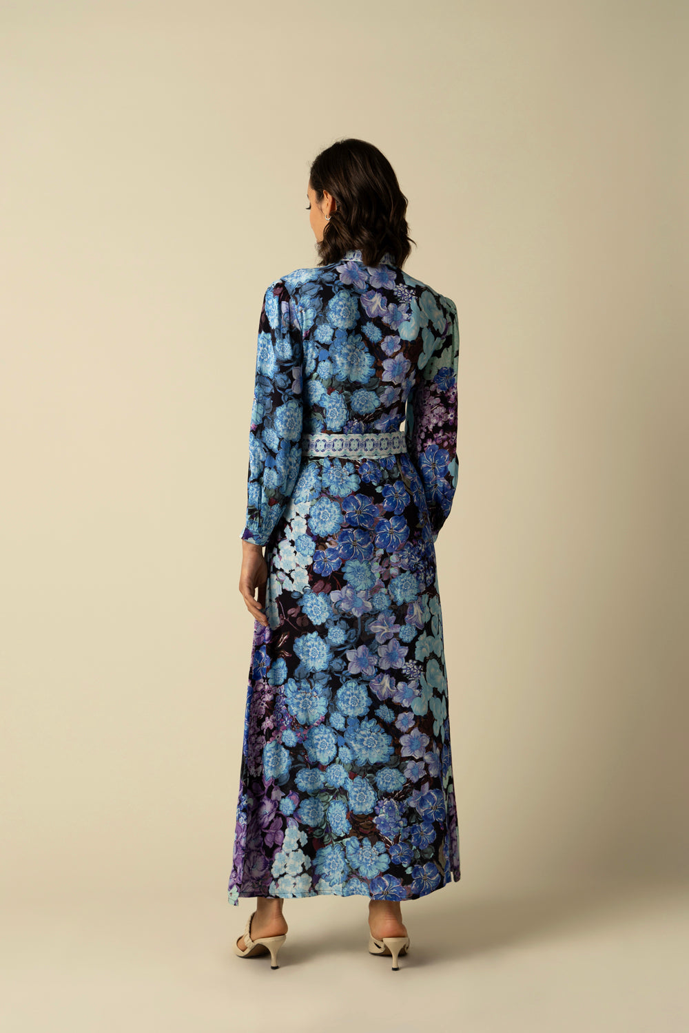 Amara Blue Dress - Auraya Fashion 