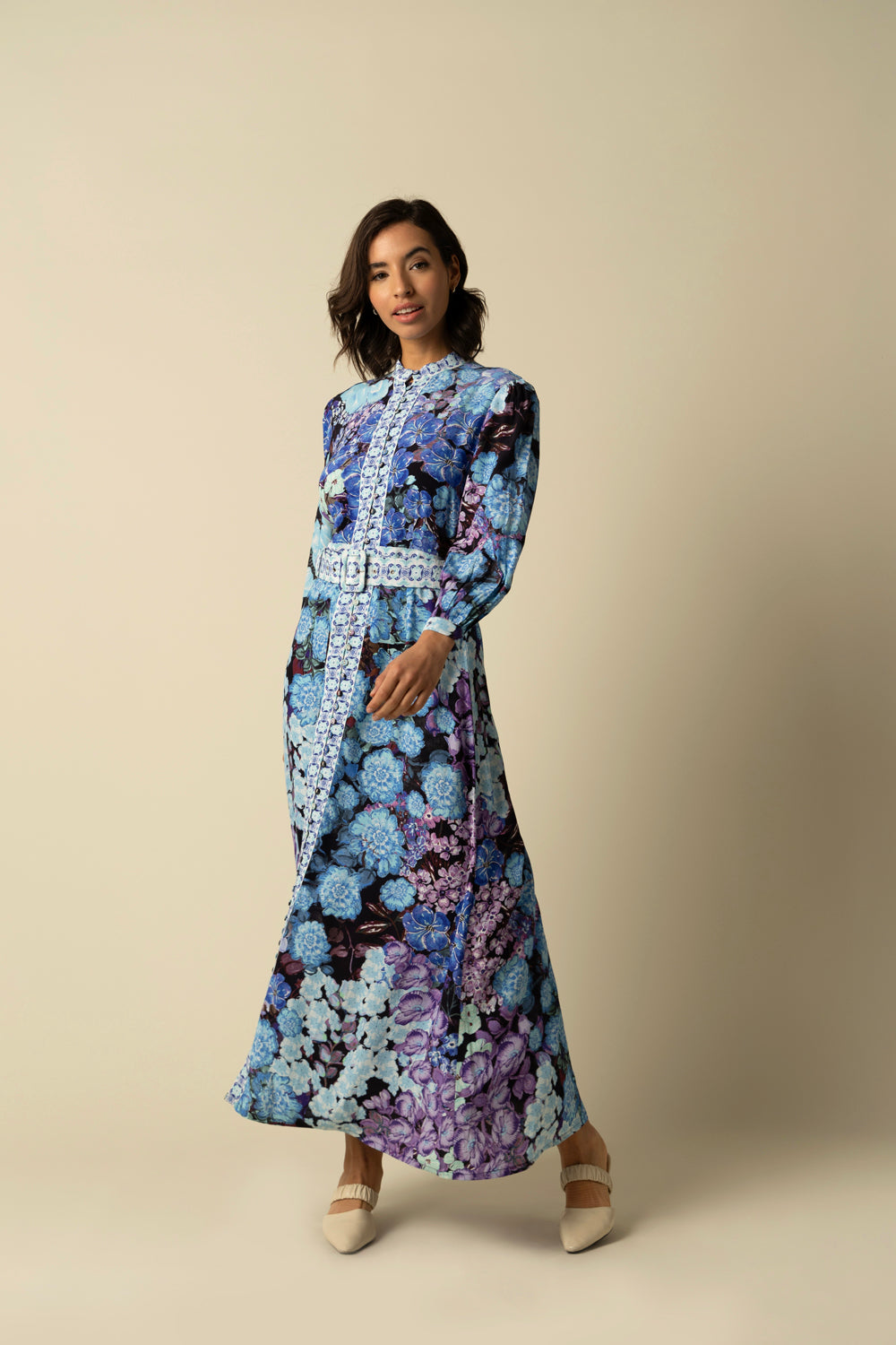 Amara Blue Dress - Auraya Fashion - Raishma - 