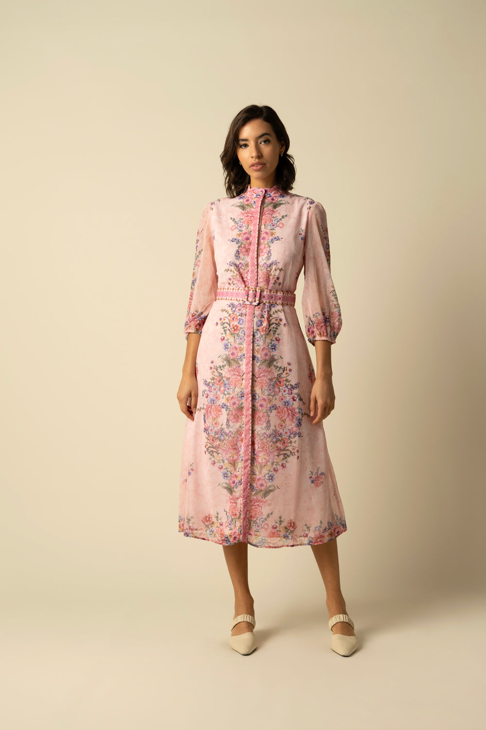 Pink Rose Dress - Auraya Fashion - Raishma - 