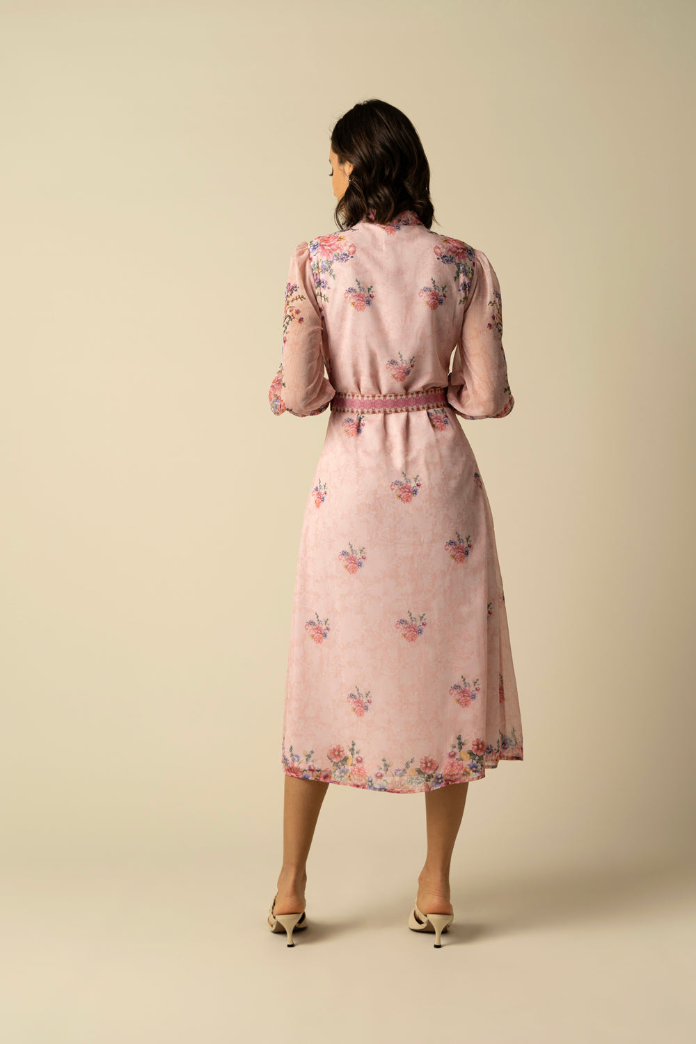 Pink Rose Dress - Auraya Fashion 