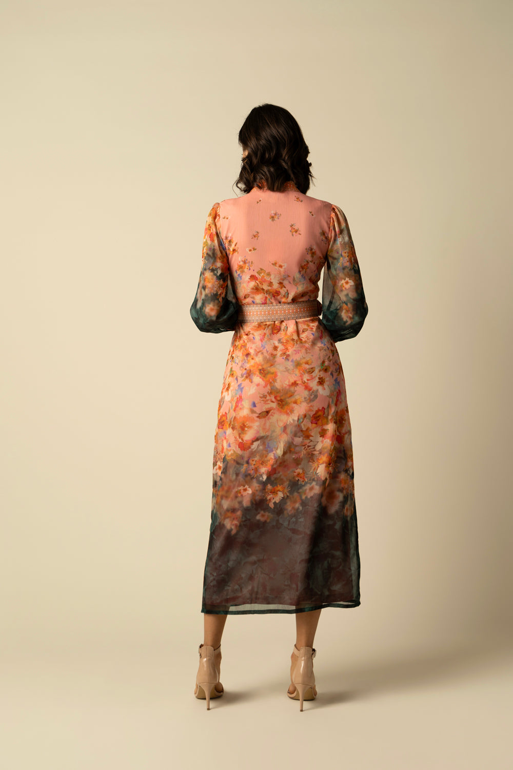 Freya Coral Dress - Auraya Fashion 
