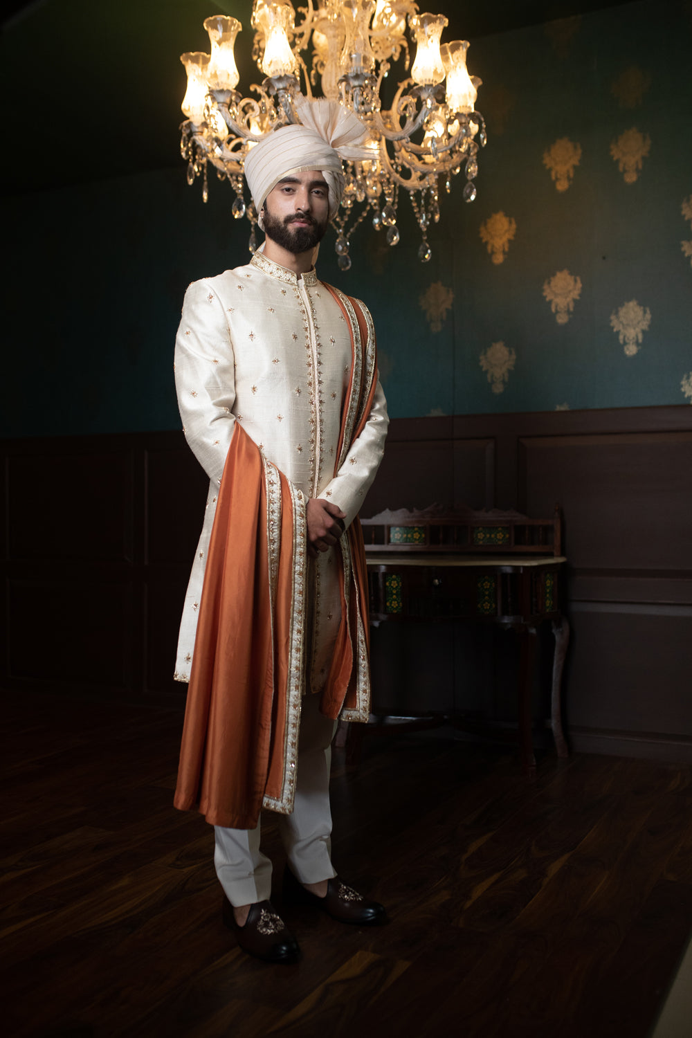 Desert Rouge Sherwani - Auraya Fashion - Contrast By Parth - #tag1# - #tag2# - #tag3# - #tag3#