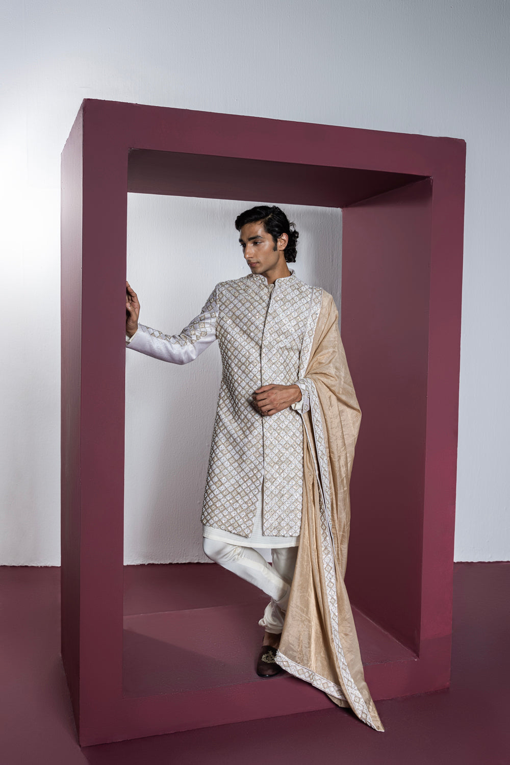 Dazzle Sherwani Set - Auraya Fashion -  - #tag1# - #tag2# - #tag3# - #tag3#