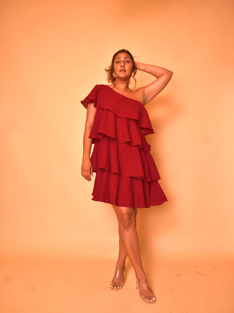 Image of Aziza Ruffled Dress