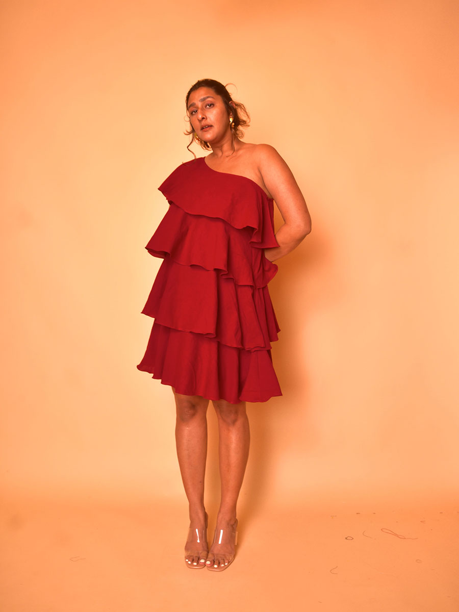 Image of Aziza Ruffled Dress