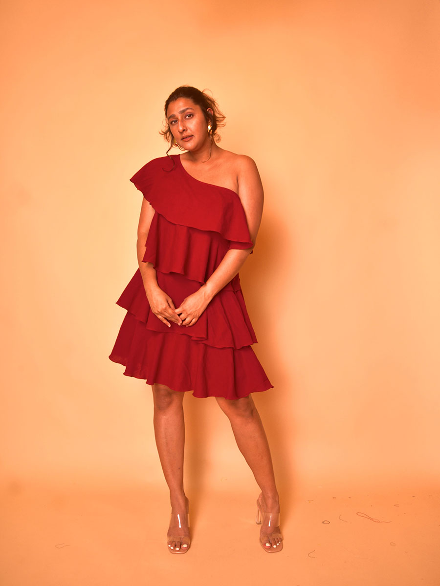 Image of Aziza Ruffled Dress