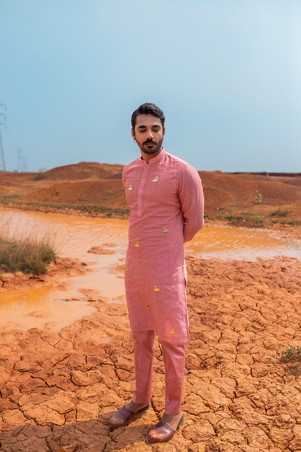 Flamingo Dusty Coral Kurta Set