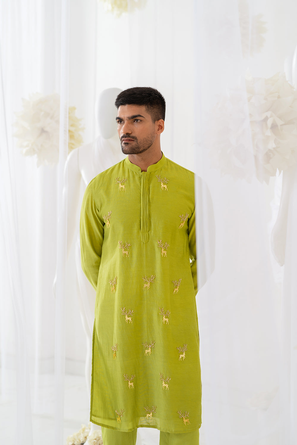 Lime Lustre Kurta Set