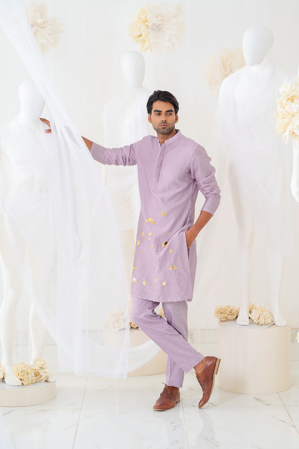 Kingdom Lavender Kurta Set