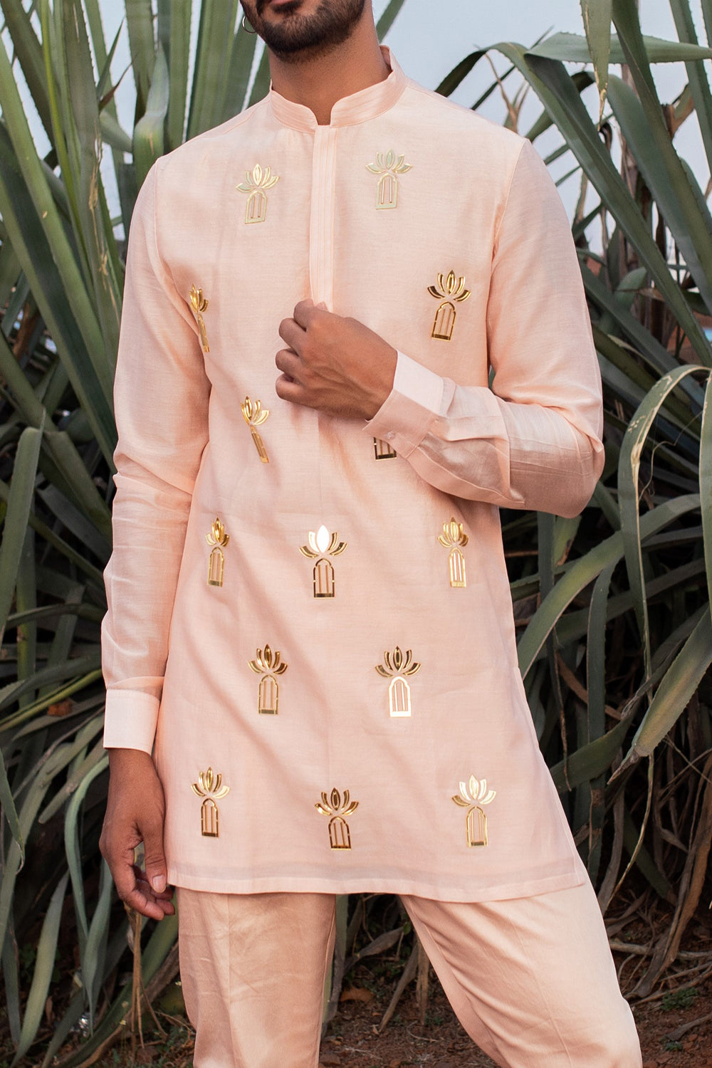 Peach Palace Short Kurta Set